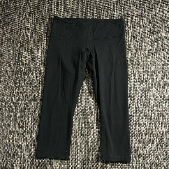 Lululemon black wunder under crop leggings - Picture 1 of 5